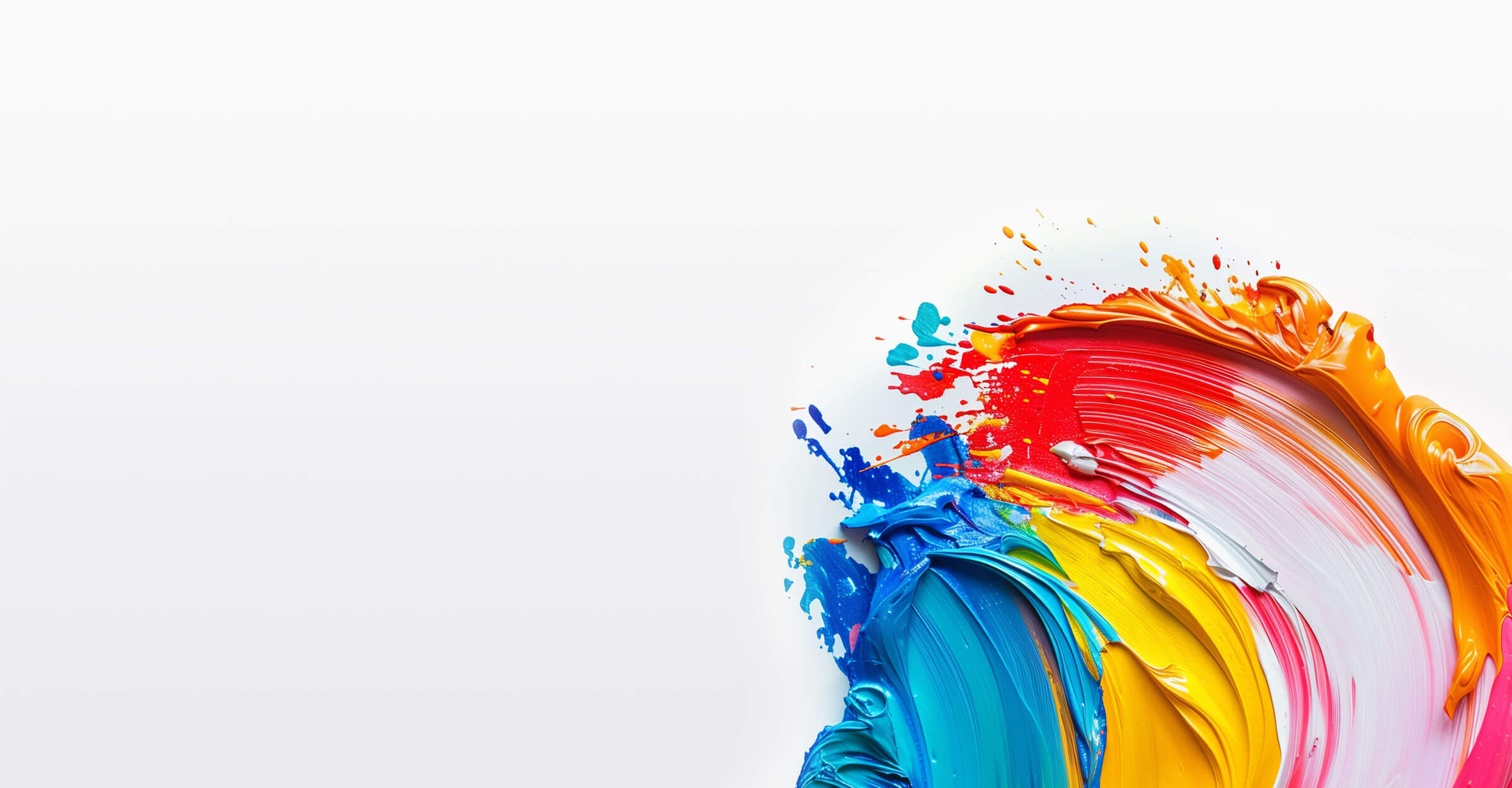bunte runde Pinselstriche
